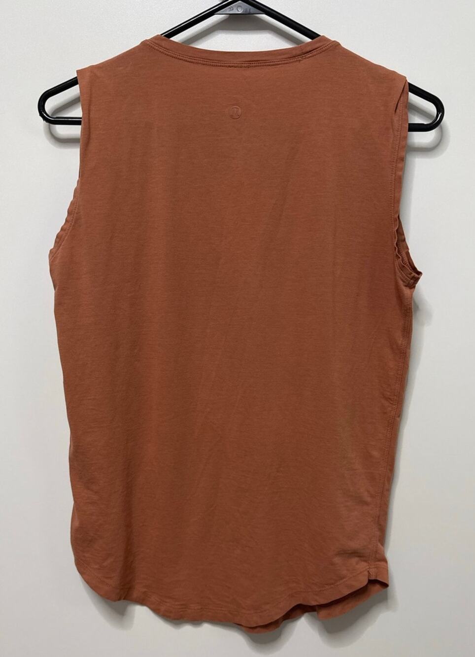 Lululemon All Yours muscle Tank Top Aztec Brick relaxed fit med ptp 18" no tag